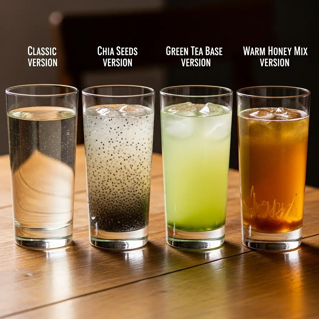 Variations of the Natural Zepbound Recipe including chia boost, green tea, and honey blend